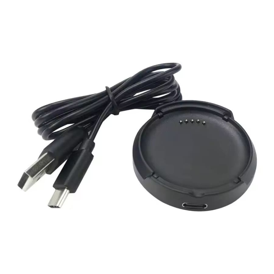 Black 1m charger cable for LG W7 (W315) SmartWatch, compatible with That Watch Shop brand, shown in the image.