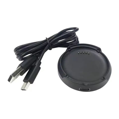 Black 1m charger cable for LG W7 (W315) SmartWatch, compatible with That Watch Shop brand, shown in the image.