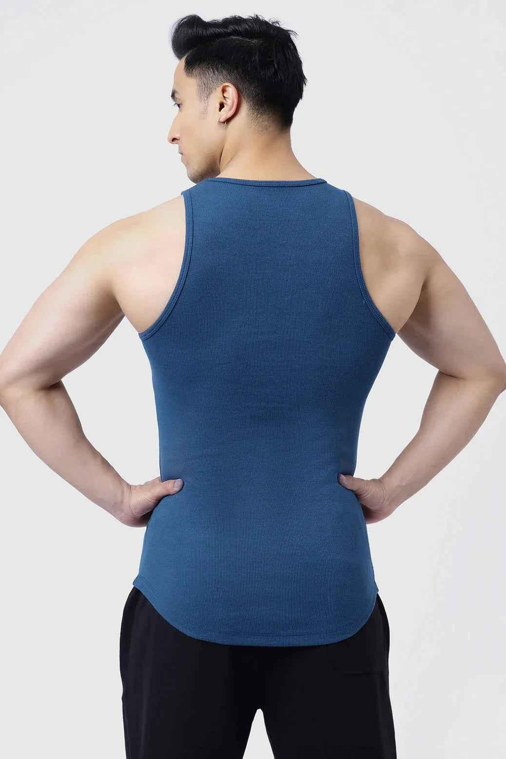 Ribbed Tank Teal