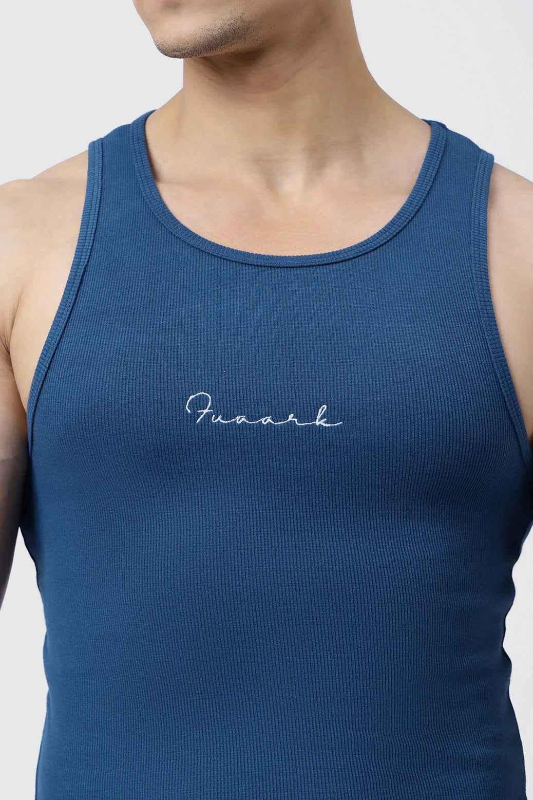 Ribbed Tank Teal