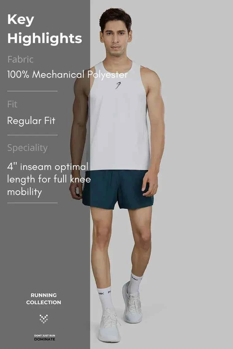 Pulse 4" Running Shorts Deep Green