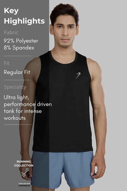 Ember Running Tank Black