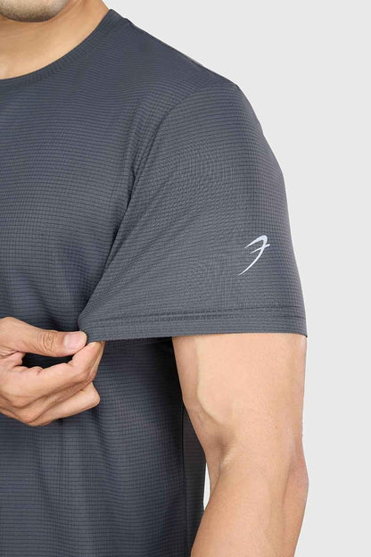 Checks Running T-shirt Grey