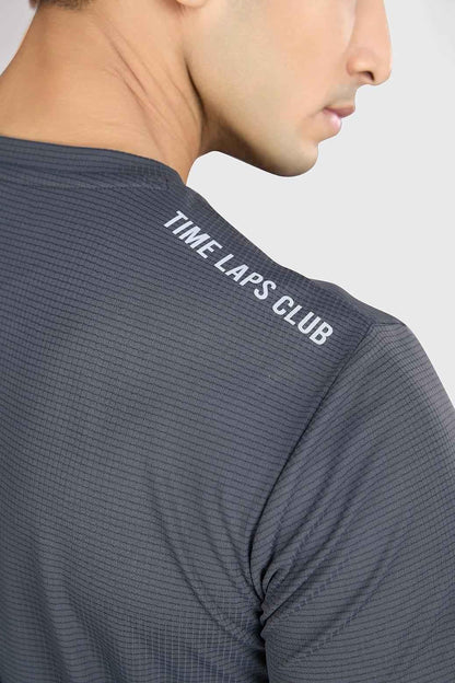 Checks Running T-shirt Grey