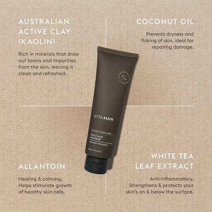 Face Mud Masque 100ml - Essential for Your Men's Skincare Line - ShopHub