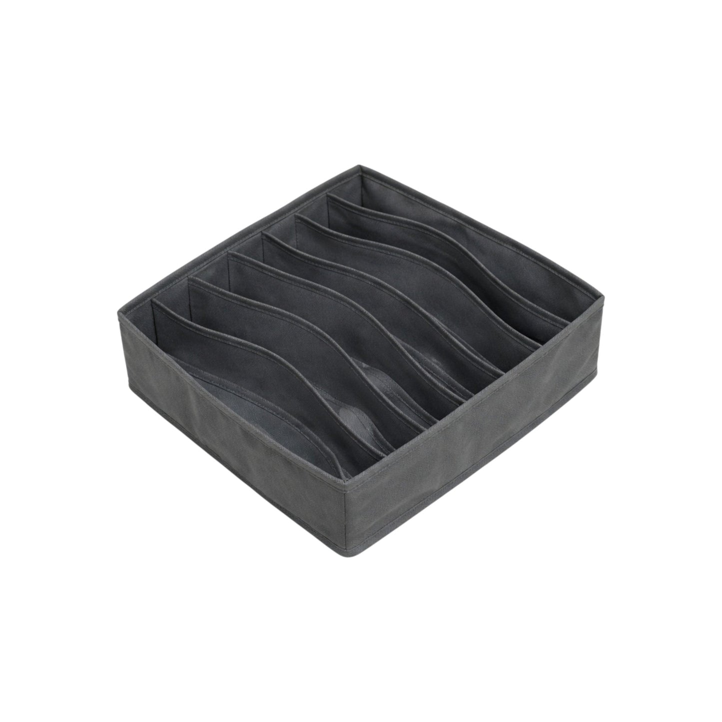 Frankly Cotton Fabric Drawer Organiser – Charcoal Nest & Stem Homewares