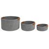 Frankly Cotton Dark Grey Basket with Tan Holders