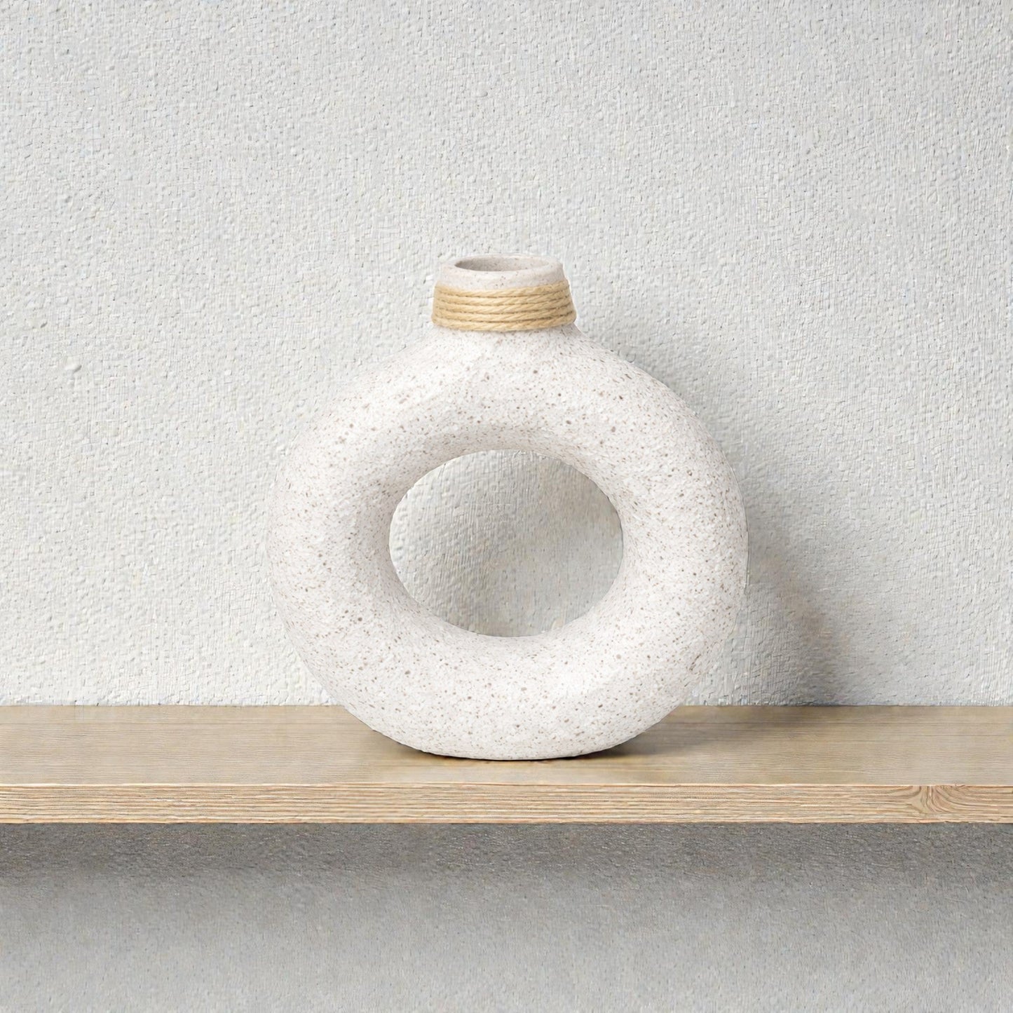 Frankly Cotton Textured Ring Ceramic Vase Nest & Stem Homewares