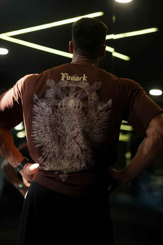 Eagle Oversized T-shirt Coffee