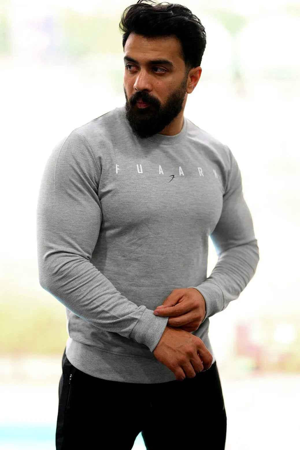 Fall Sweatshirt Light Grey