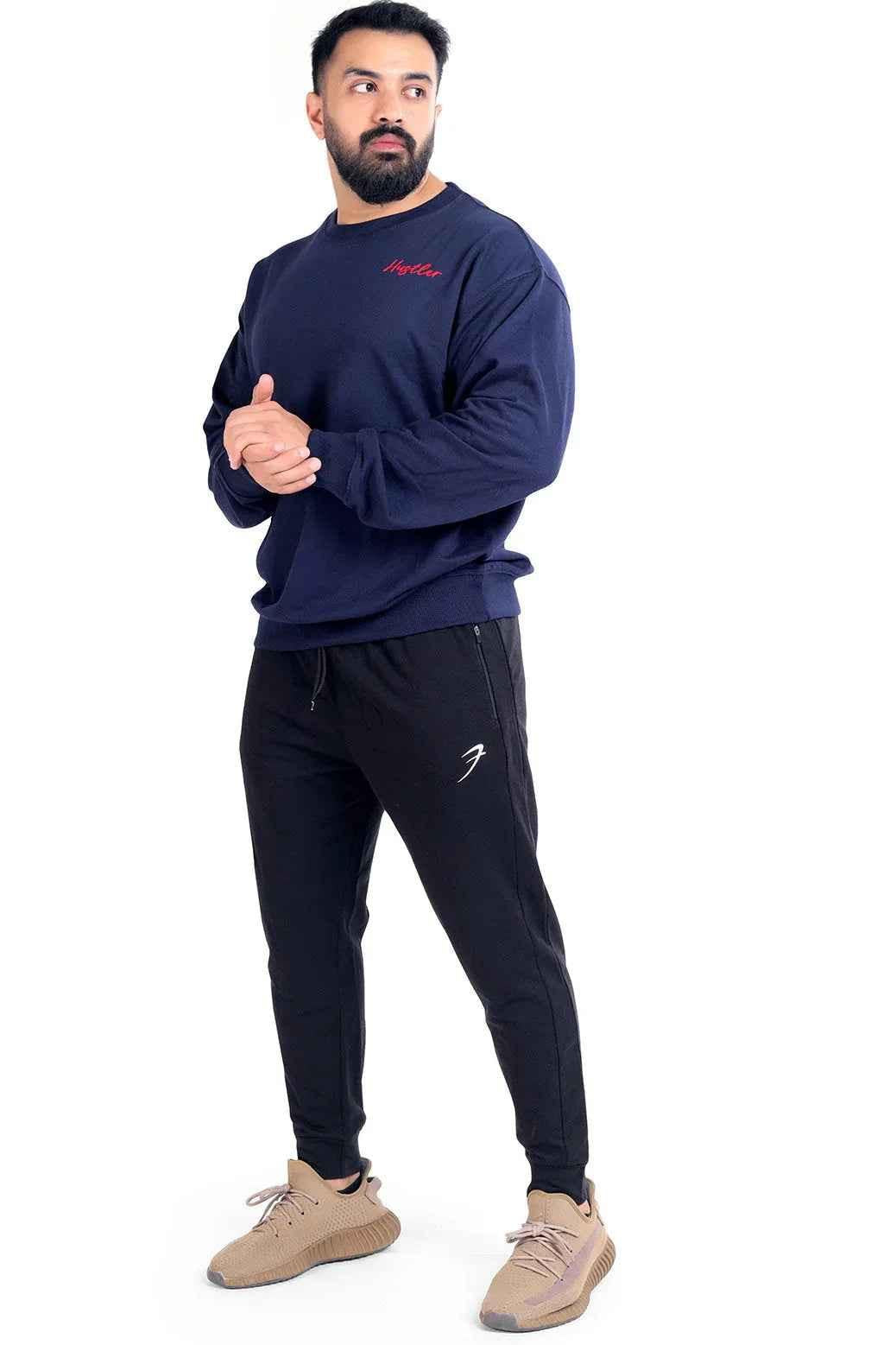 Hustler Oversized Sweatshirt Navy