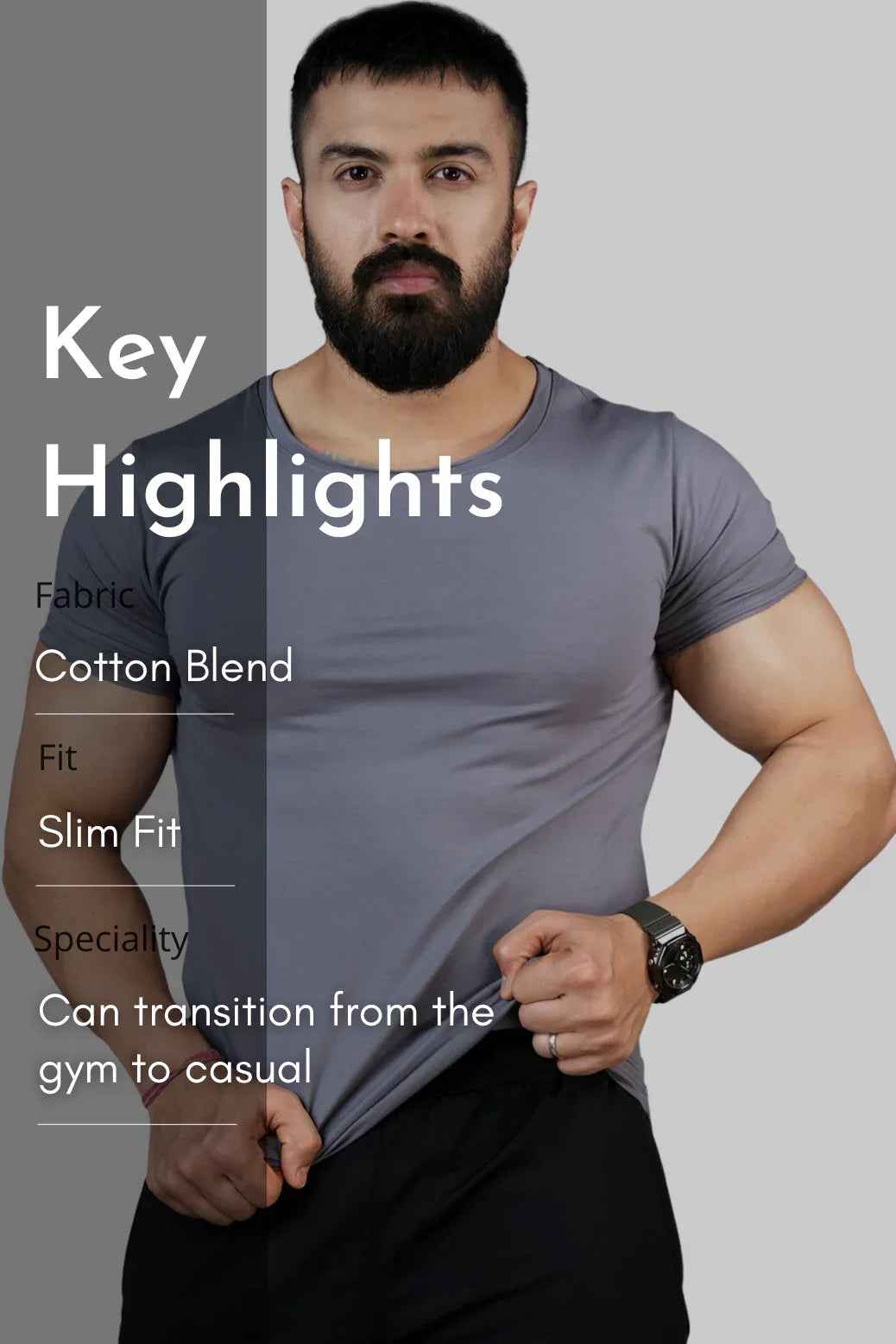 Legacy Scoop Neck T-shirt Grey