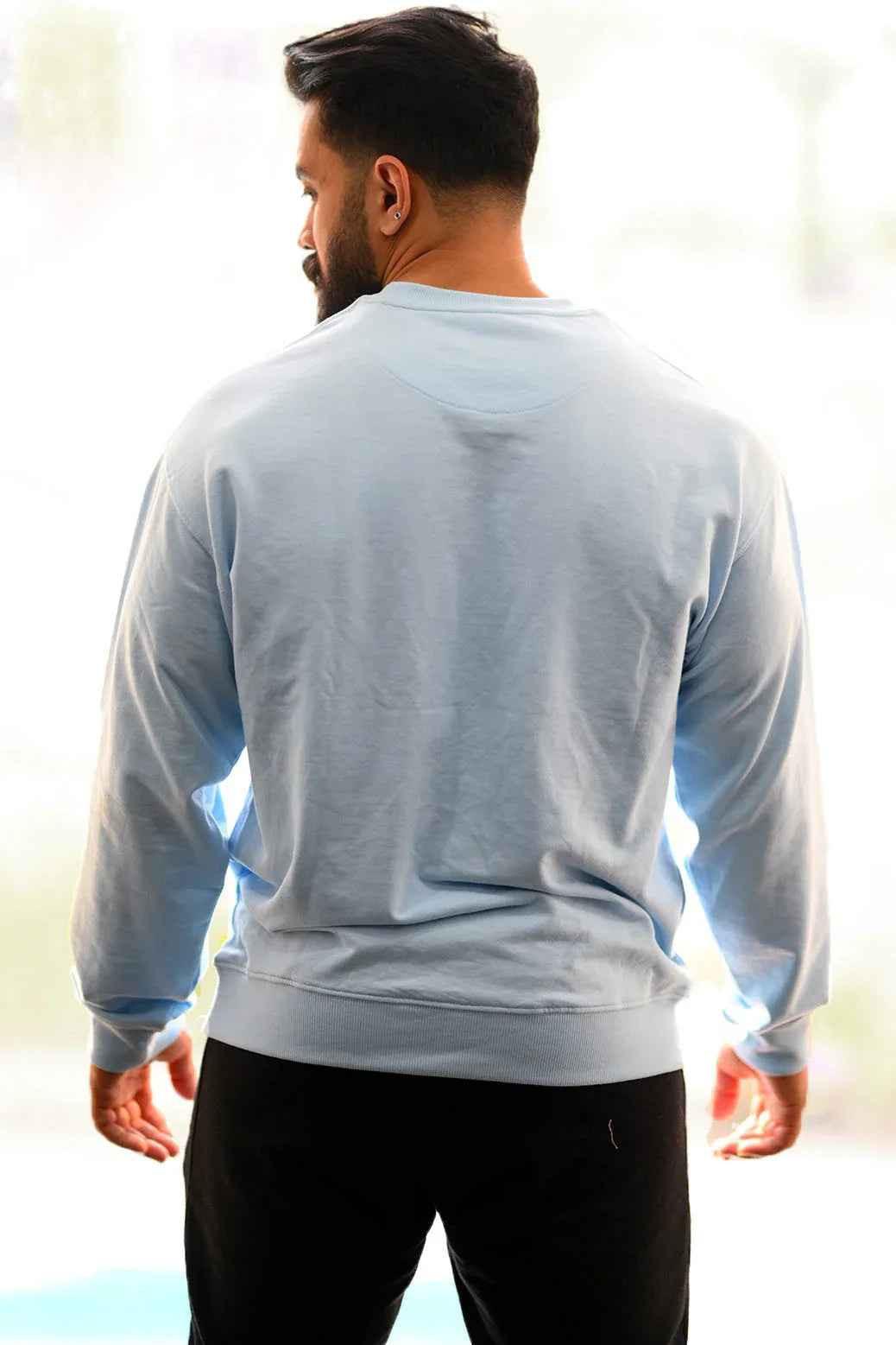 Oversized Sweatshirt Sky Blue