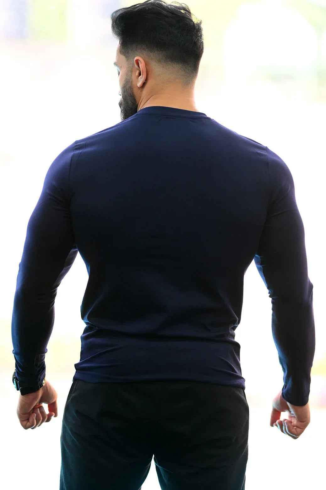 Peak Fullsleeves T-shirt Navy