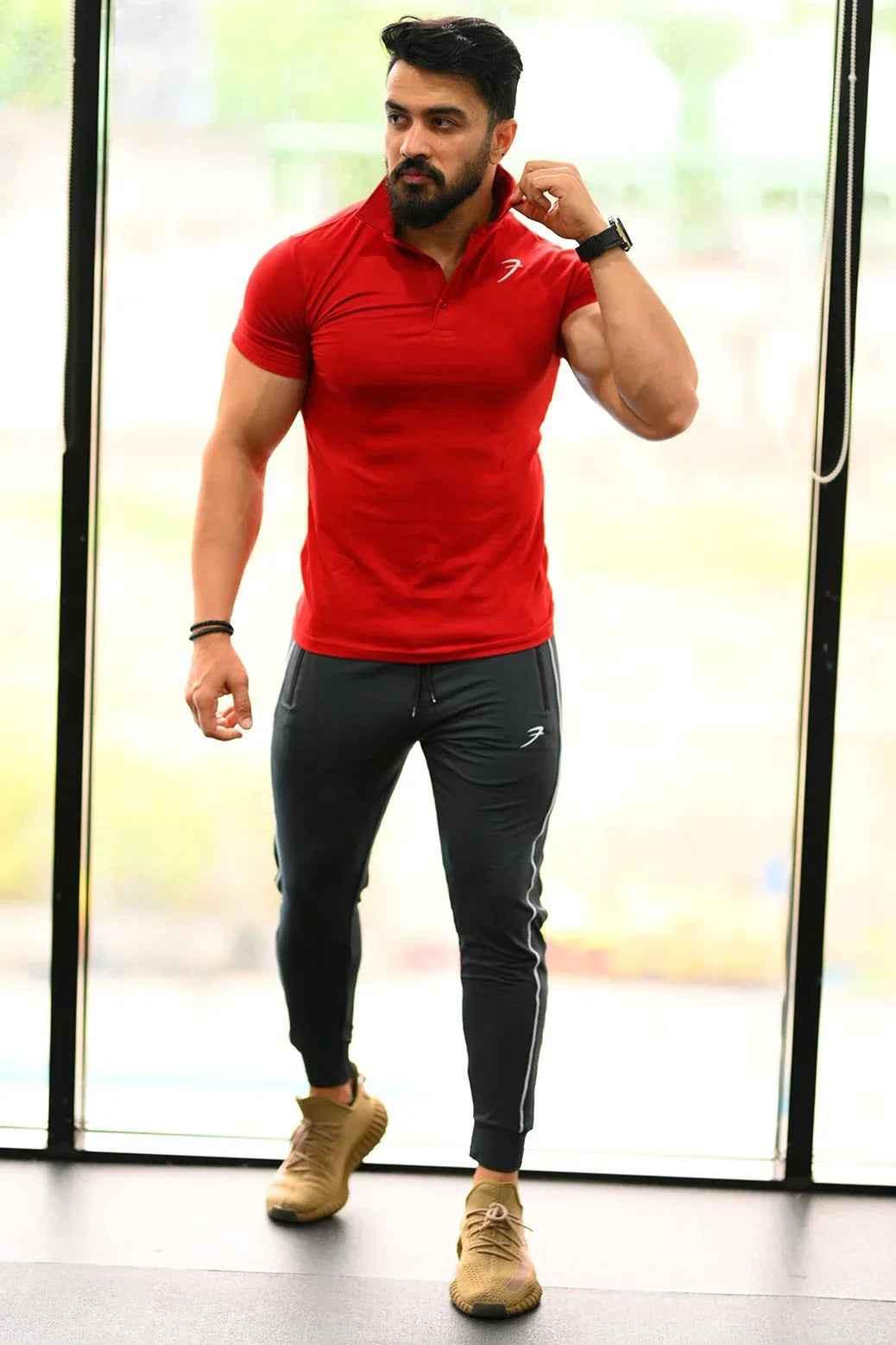 Polo T-shirt Maroon