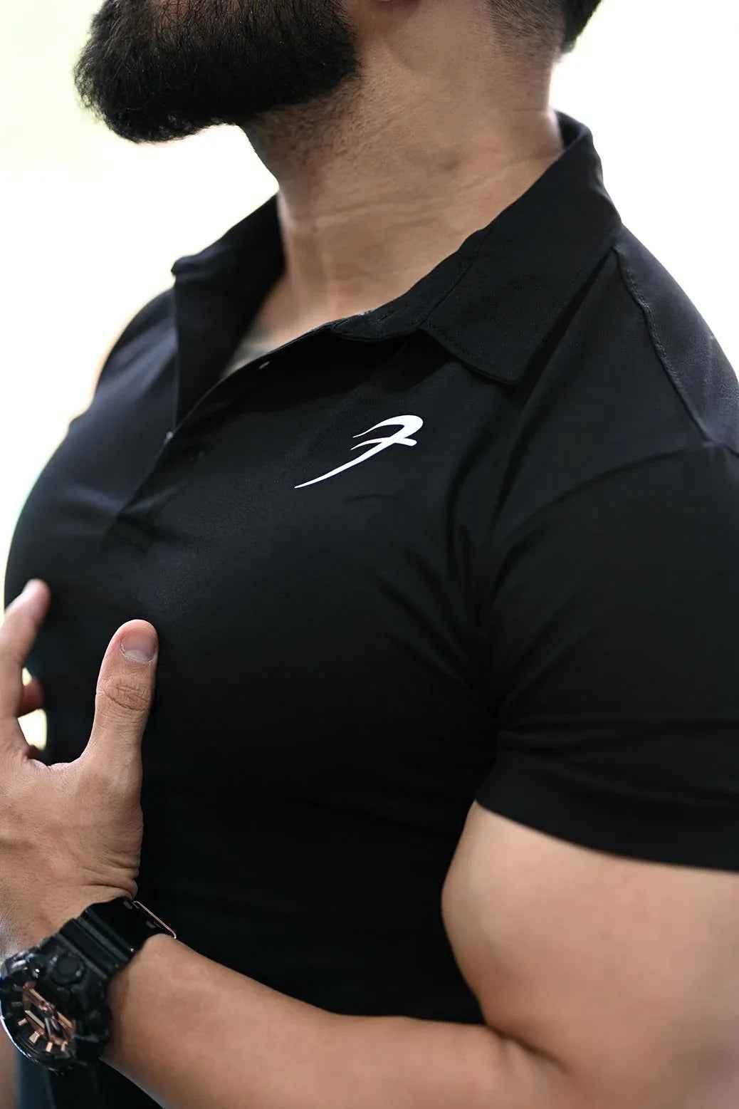 Polo T-shirt Black