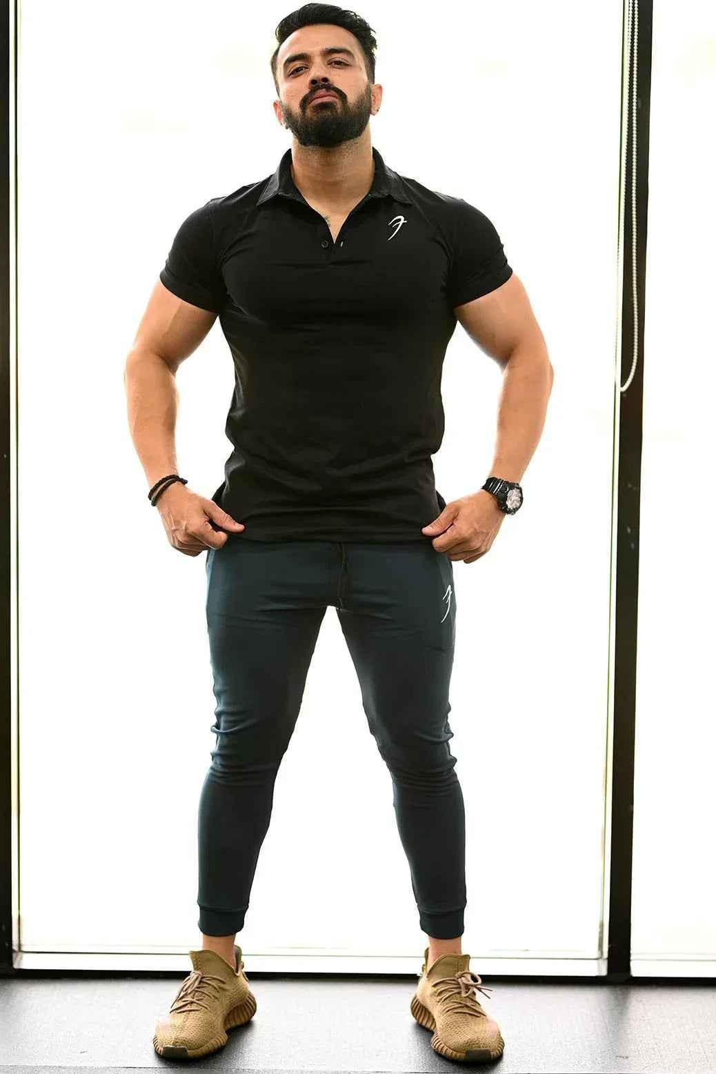 Polo T-shirt Black