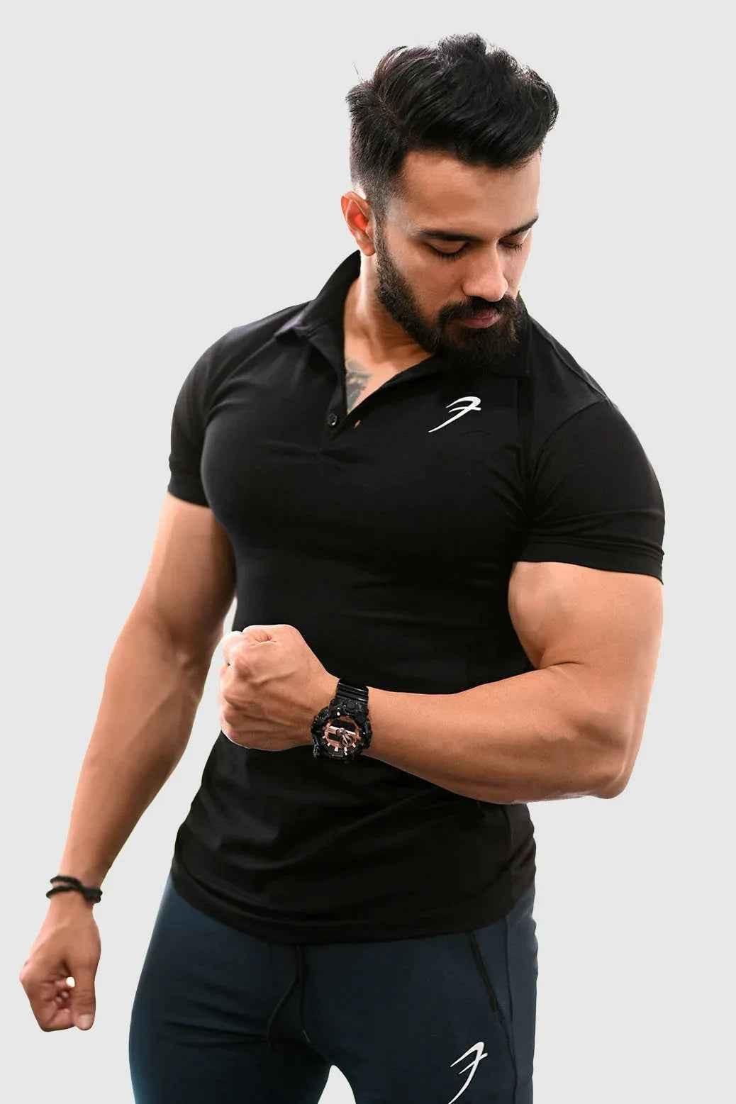 Polo T-shirt Black