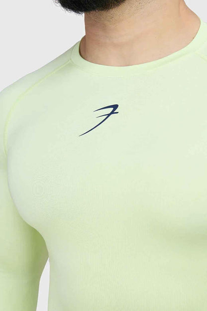 Compression Fullsleeves T-shirt Lime