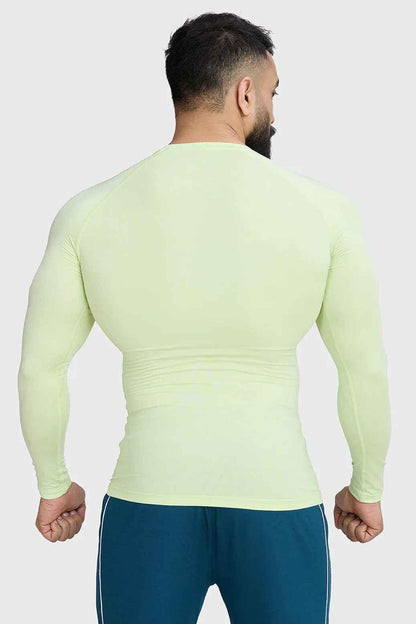 Compression Fullsleeves T-shirt Lime