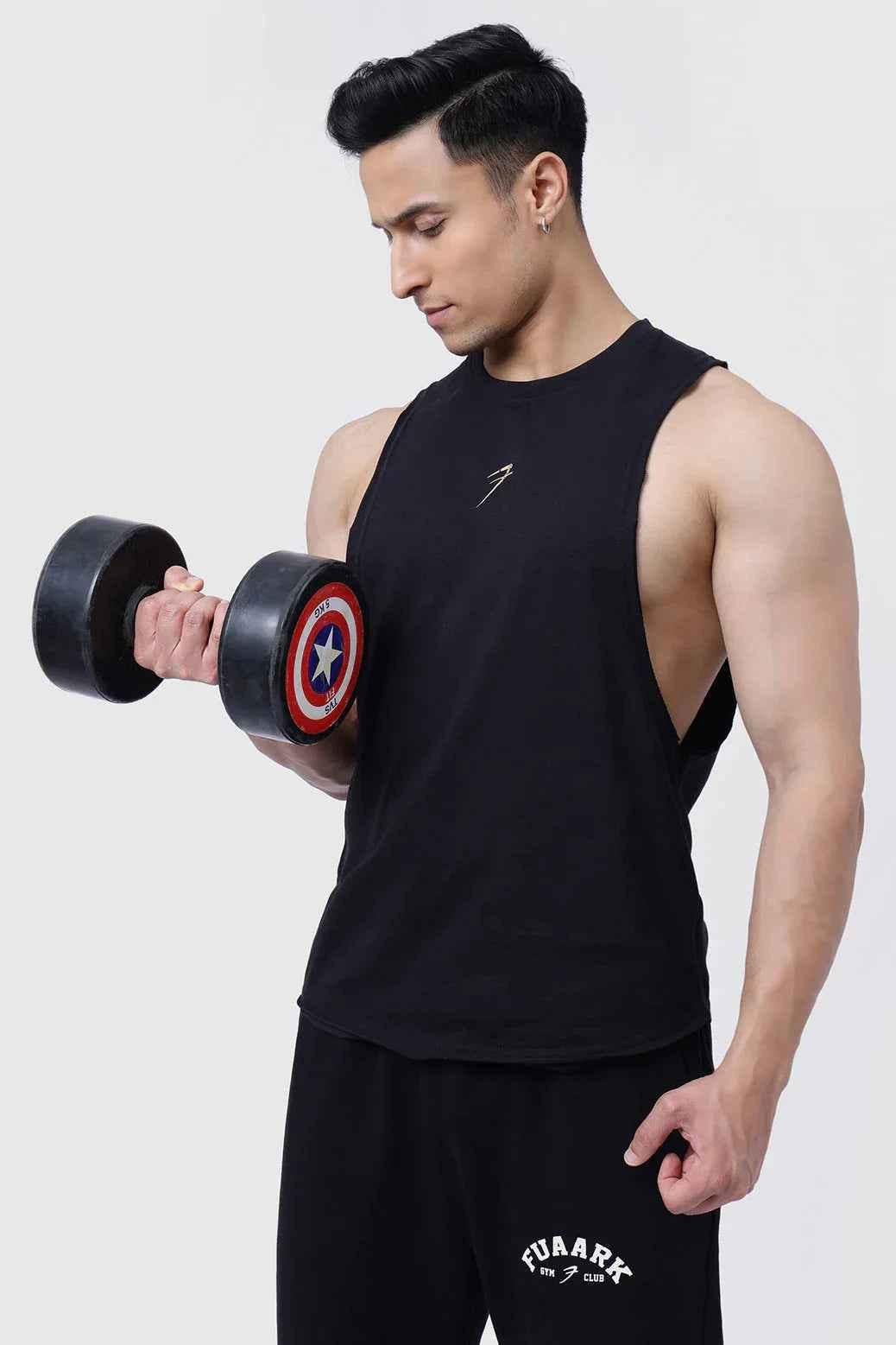 Drift Deep Arm Tank Black