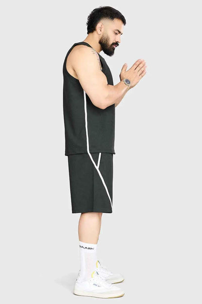 Drip Oversized Tank Olive