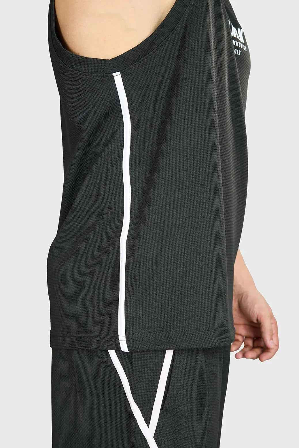 Drip Oversized Tank Olive