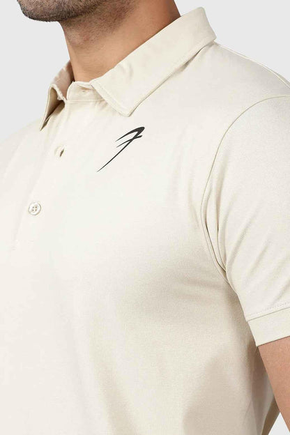 Polo T-shirt Beige