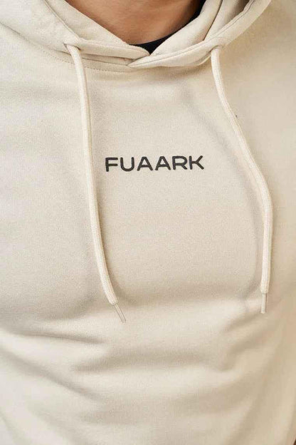 Unisex Signature Oversized Hoodies Beige