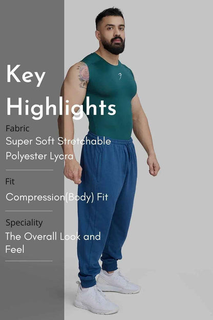 Compression Sleeveless Tank Emerald Green