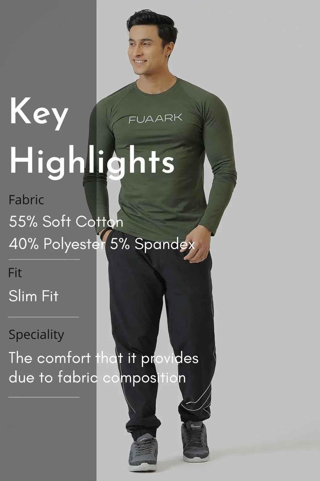 Chase Full Sleeves T-shirt Olive
