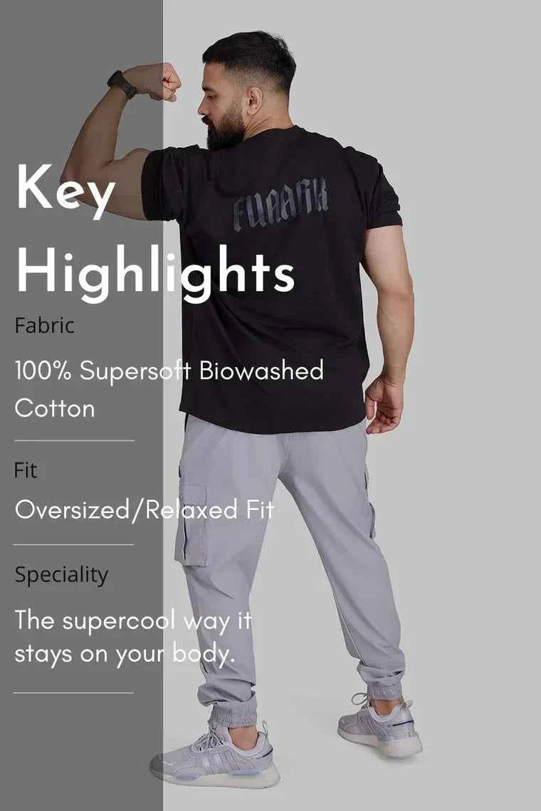 Regime Oversized T-shirts Black