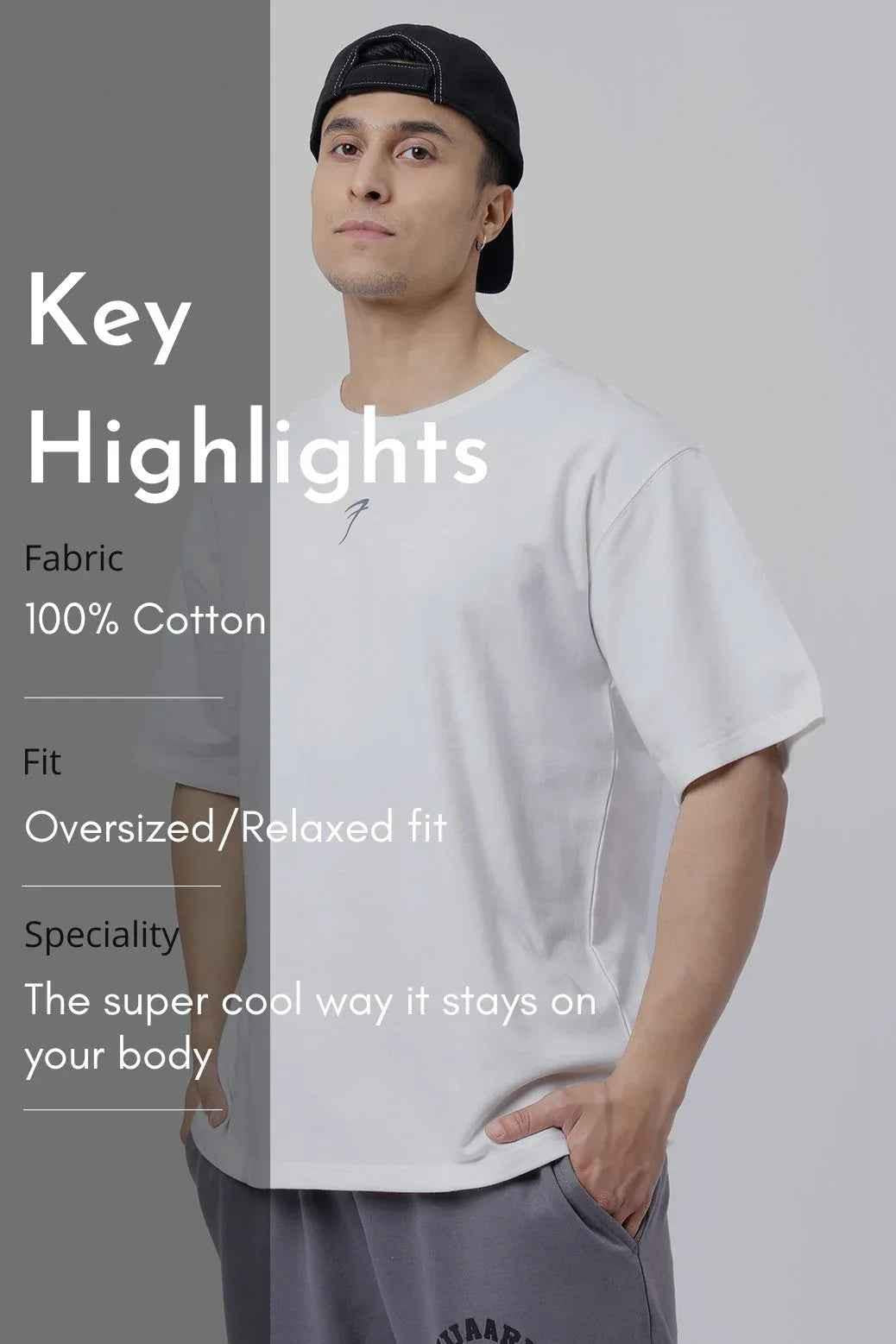 Fortitude Oversized T-shirt White