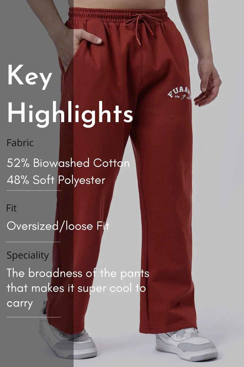 Laidback Relaxed Pants Rust