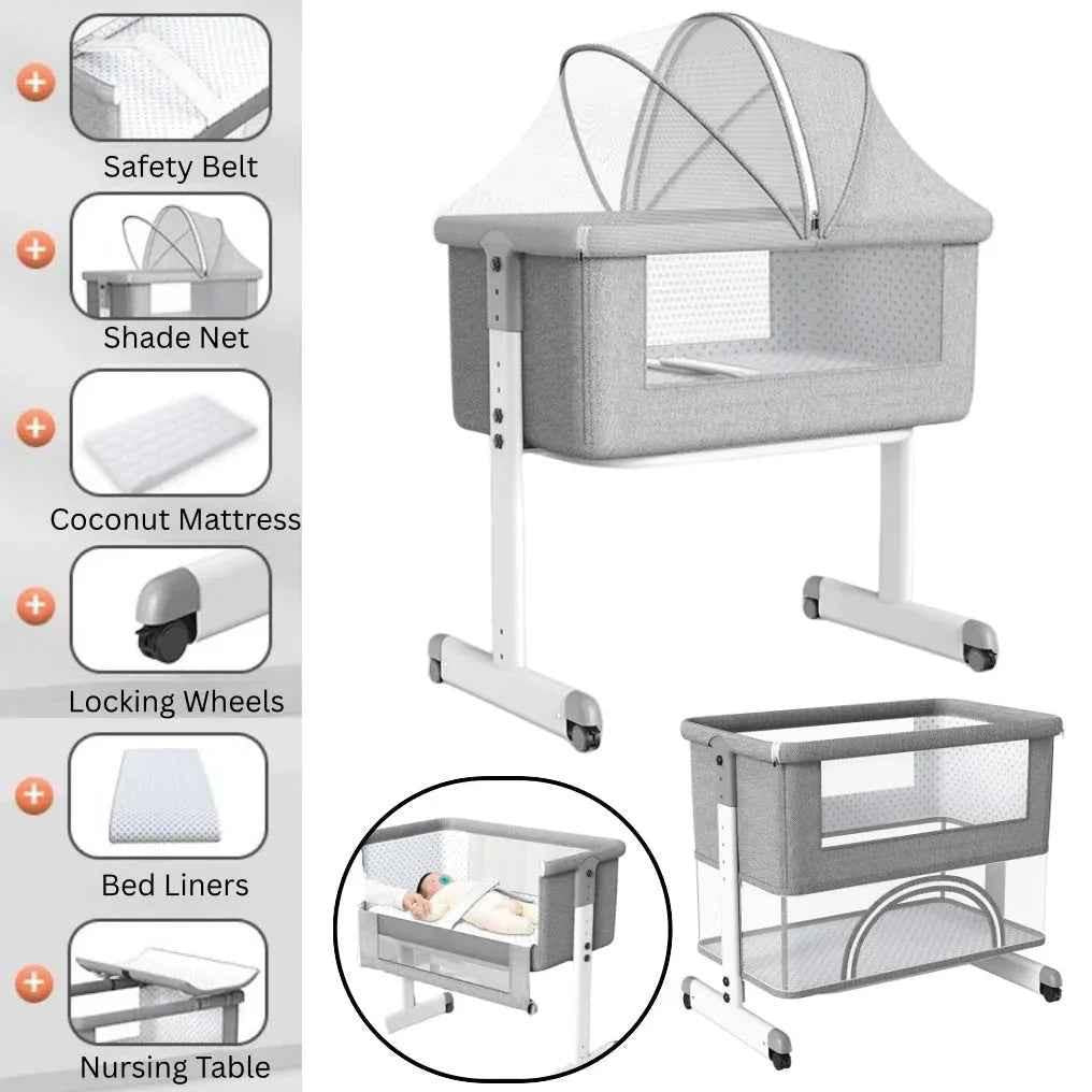 Preorder - 3in1 CoSleeper Baby Bassinet and Game Bed & Mattress – Adjustable Height