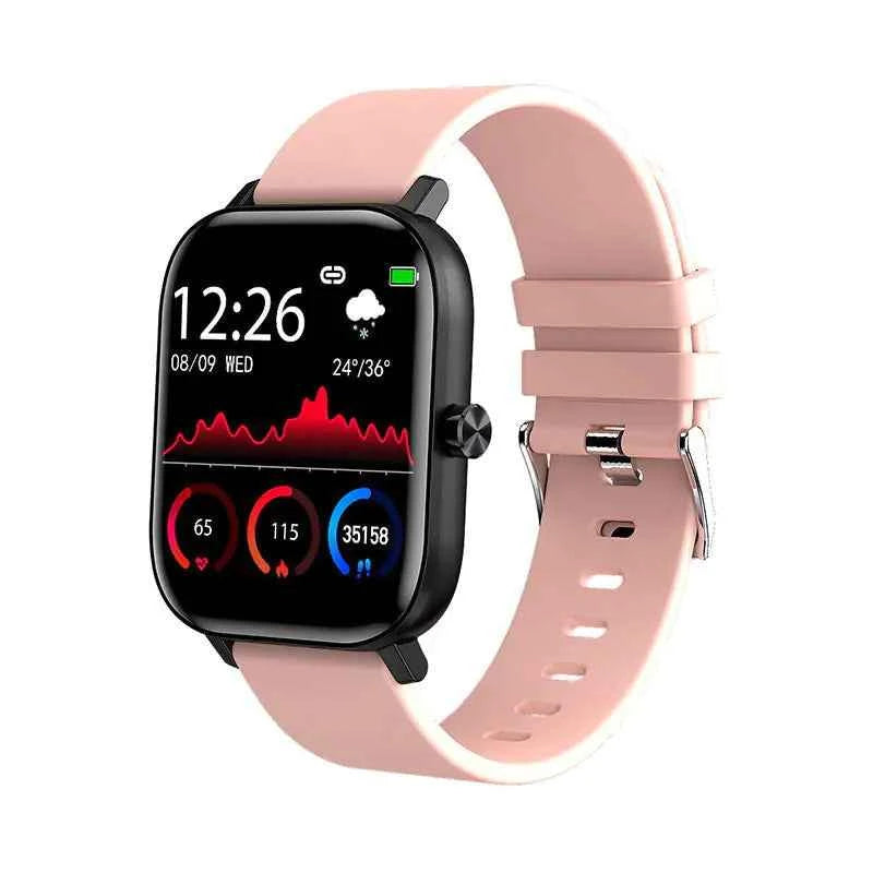 Unisex Waterproof Smart Watch for All Activities - Bluetooth Fitness Tracker with Health Monitoring