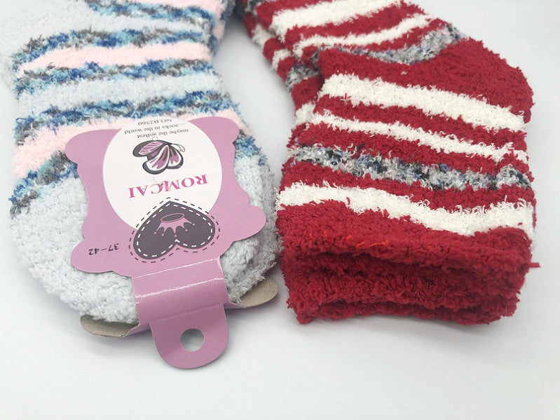 Soft & Warm Fleece Socks (12 pairs) Plush Slipper Sock Winter Fluffy Microfiber dealonline.co.nz