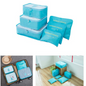 6Pcs Travel Storage Bag Set for Clothes Luggage Packing Cube Organizer Suitcase dealonline.co.nz
