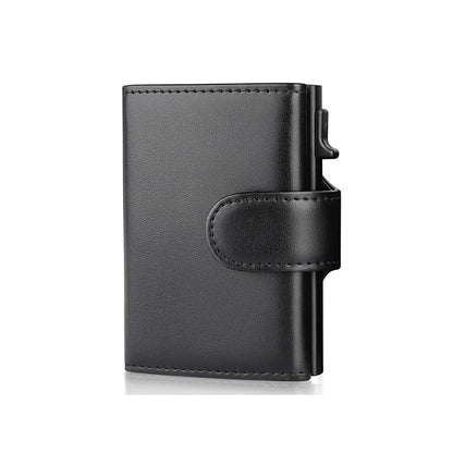 Rfid Genuine Leather Men Wallets Fashion Card Holder Trifold Wallet Money Bags Smart Slim Thin Coin Pocket Wallet Purse