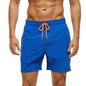 Men's classic polyester board shorts featuring a vibrant design, suitable for beach or pool wear, by DATIFER.