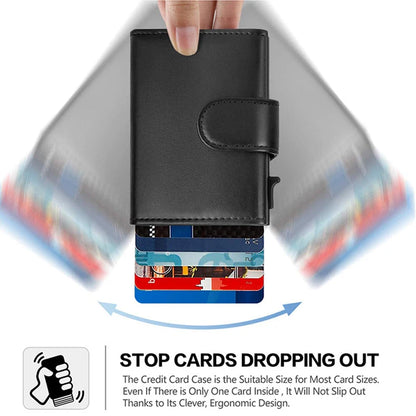 Rfid Genuine Leather Men Wallets Fashion Card Holder Trifold Wallet Money Bags Smart Slim Thin Coin Pocket Wallet Purse