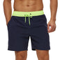 Men's classic polyester board shorts by ShopHub NZ, featuring a comfortable fit and stylish design, displayed on a model.
