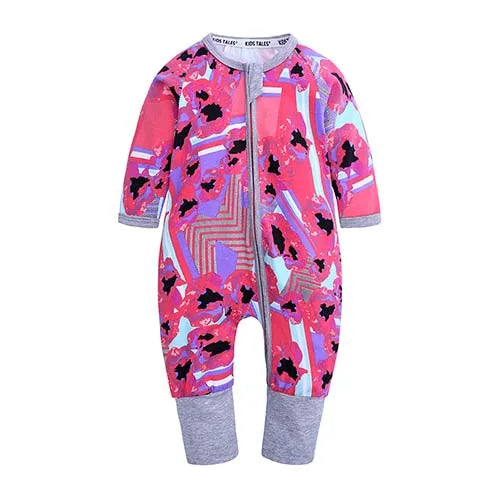 Kids Tales Everyday Wonder Cotton-Stretch Zip Baby Romper