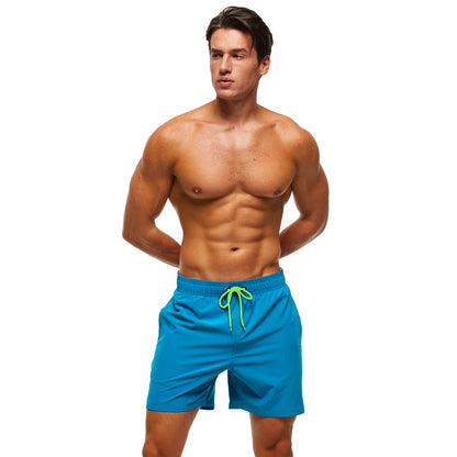Men's classic polyester board shorts from DATIFER, featuring a comfortable fit and stylish design, perfect for beach or pool wear.