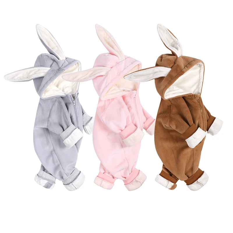 Kids Tales Tiny Trail Cotton-Blend Hooded Zip Baby Romper