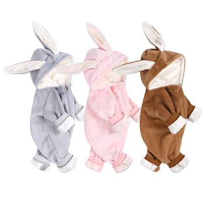 Kids Tales Tiny Trail Cotton-Blend Hooded Zip Baby Romper