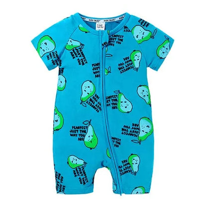 Kids Tales Sunny Side Cotton-Blend Zip Baby Romper