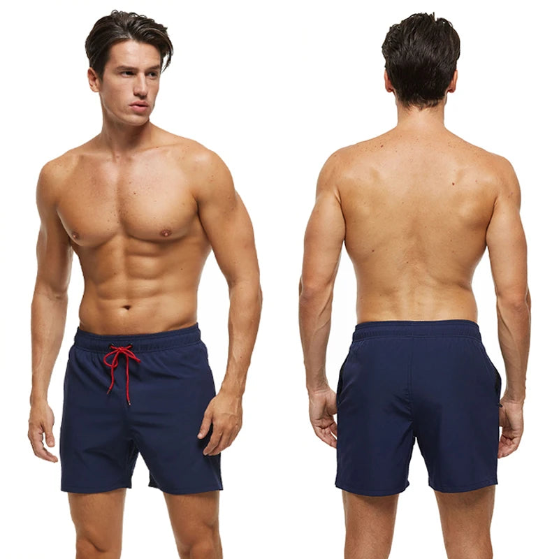Men's classic polyester board shorts by ShopHub NZ featuring a relaxed fit and vibrant design, suitable for beach and swimwear.