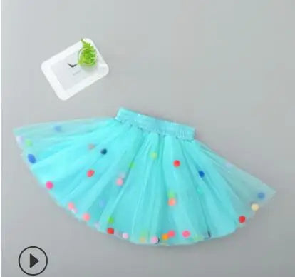Kids Tales Party Pop Tulle Tutu Skirt for Girls