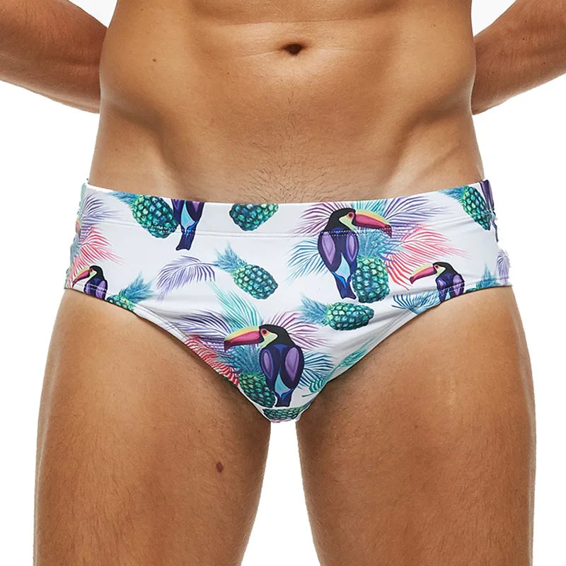DATIFER Printed Swiming Briefs